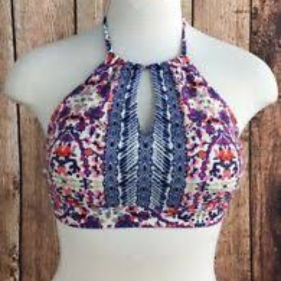 Athleta Other - Athleta High Neck Keyhole Bikini Top